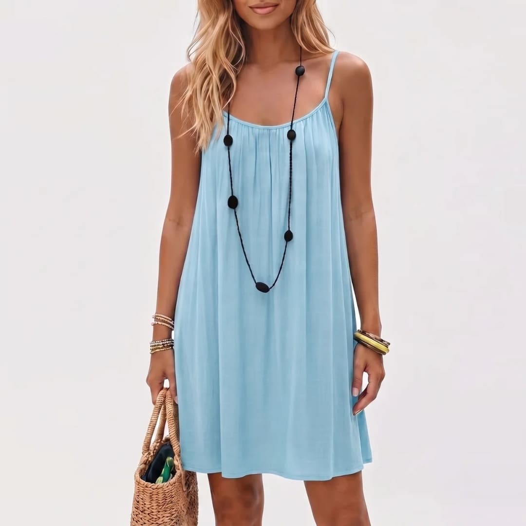 La Robe Riviera Courte - Bleu Câline™