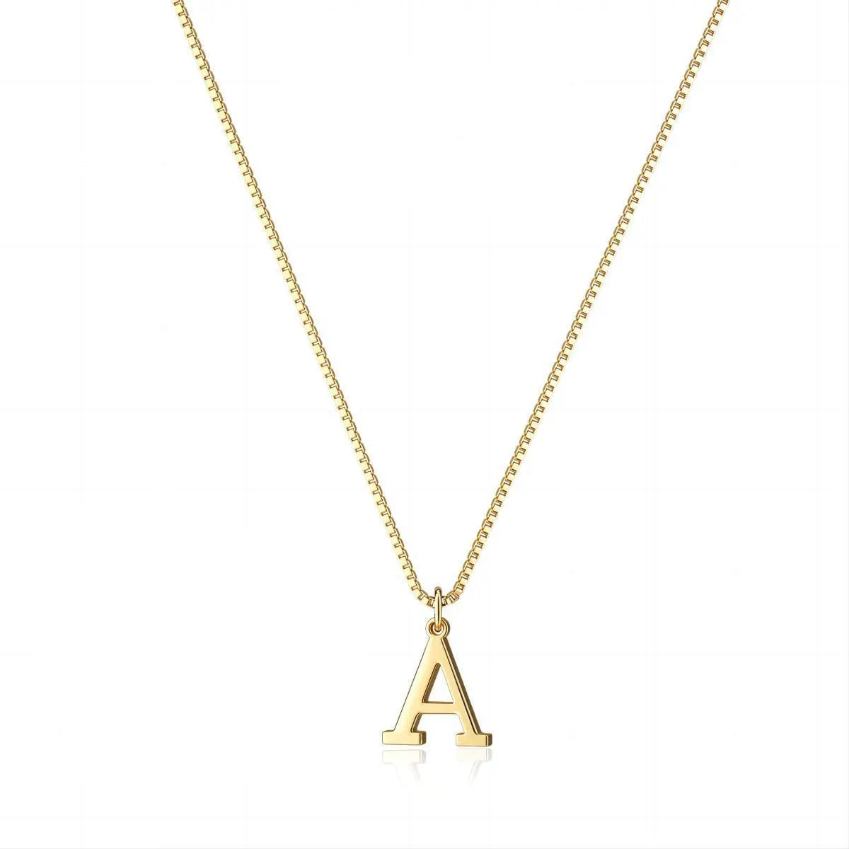 Collier initiale fin doré — photo 1