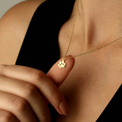 Collier personnalisé prénom et patte — photo 1