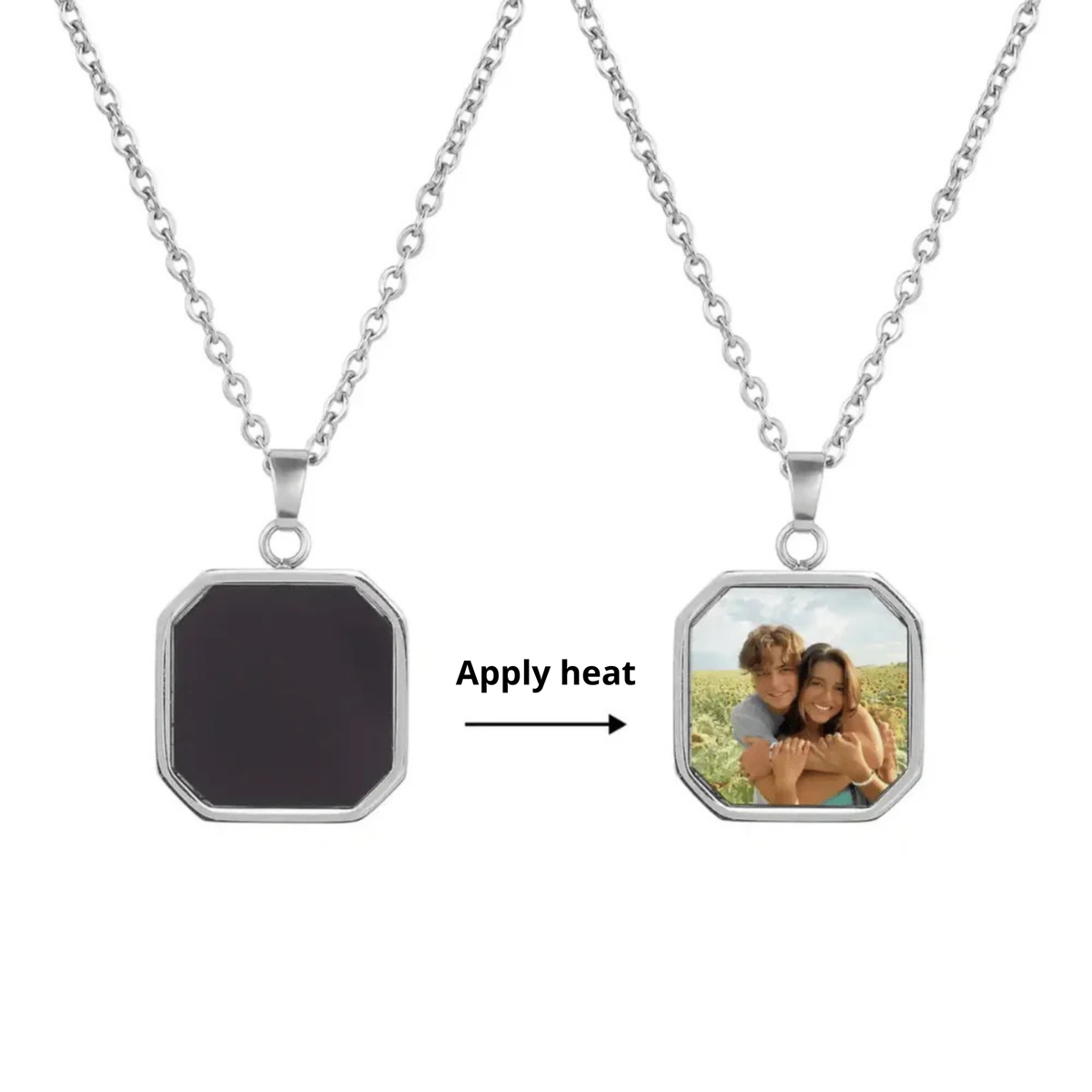 Collier photo secrète personnalisé — photo 2