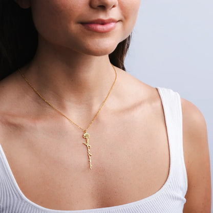 Collier prénom et fleur de naissance — photo 3