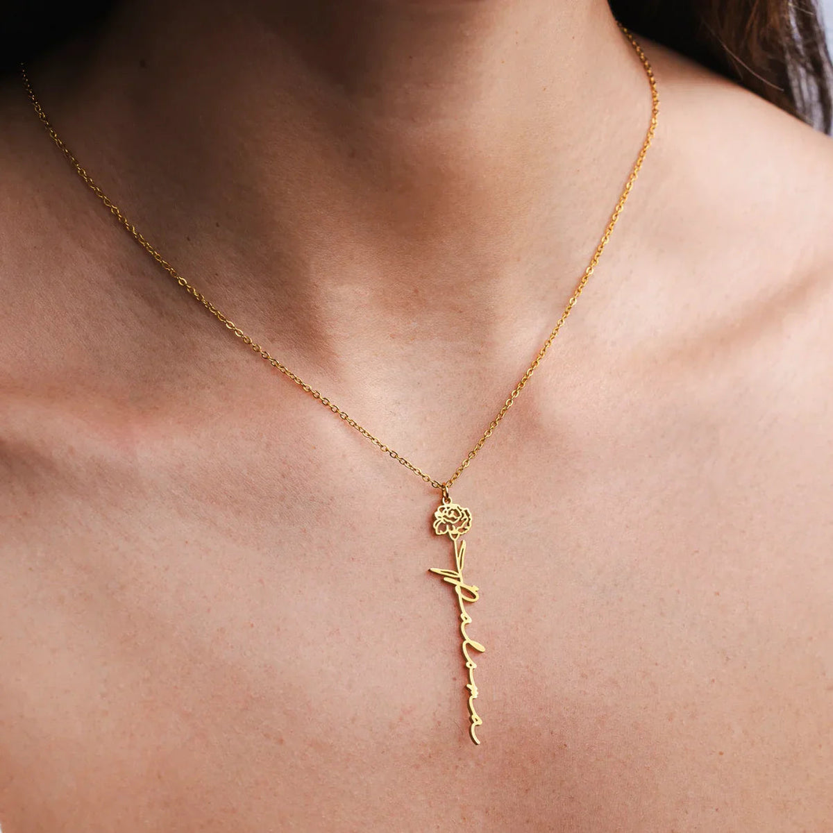 Collier prénom et fleur de naissance — photo 5