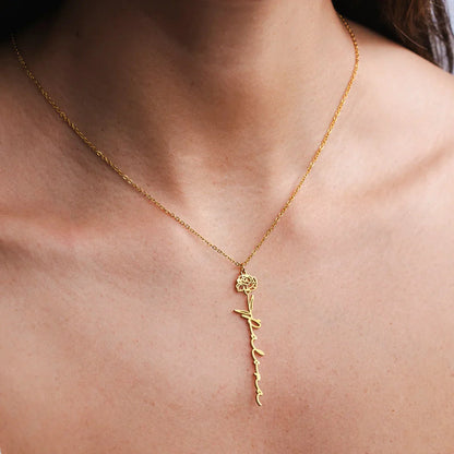 Collier prénom et fleur de naissance — photo 5