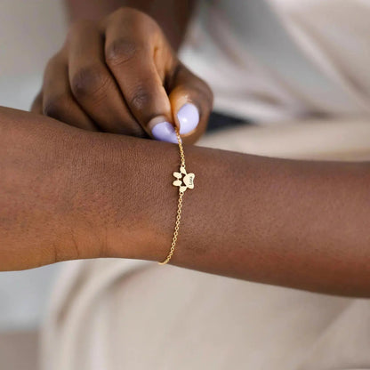 Bracelet personnalisé patte et prénom — photo 6