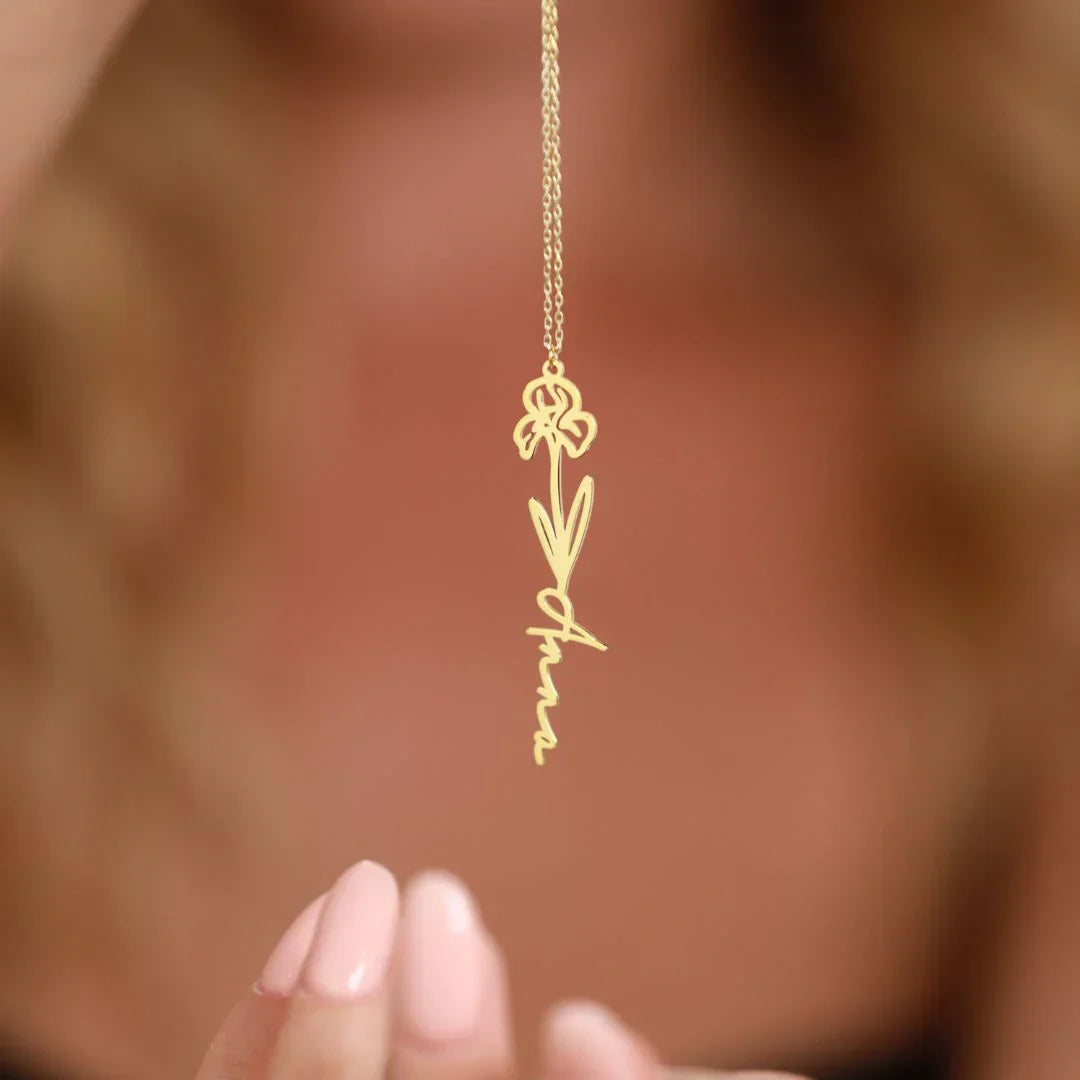 Collier prénom et fleur de naissance — photo 7