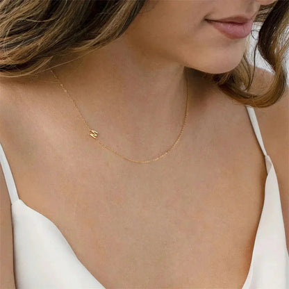 Collier personnalisé avec initiales latérales — photo 8