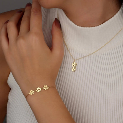 Bracelet personnalisé patte et prénom — photo 8