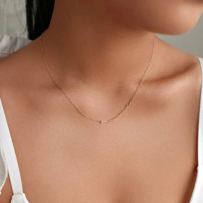 Collier personnalisé avec initiales latérales — photo 11