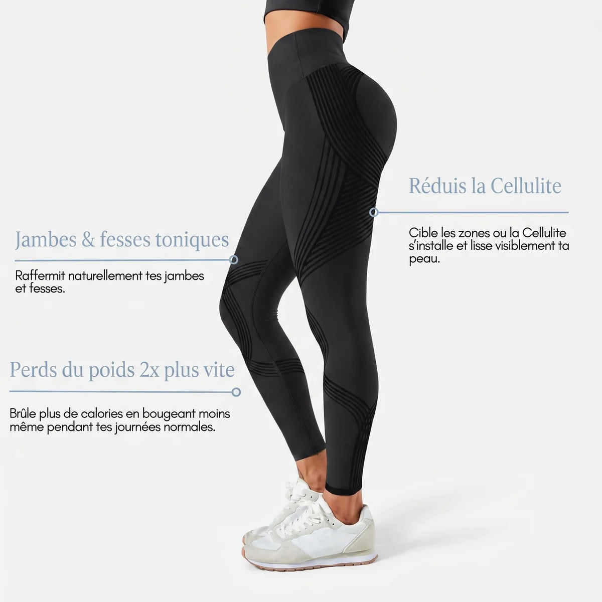 Legging Sculptant 3D - Bleu Câline™ !